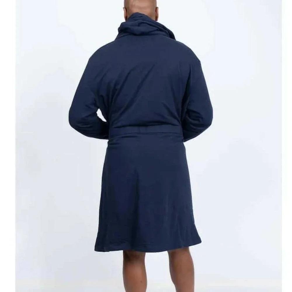 Duderobe Luxury‎ Bathrobe Navy L/XL New With Tags